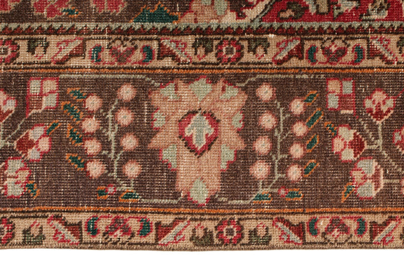 6x9 Red and Brown Anatolian Turkish Tribal Rug