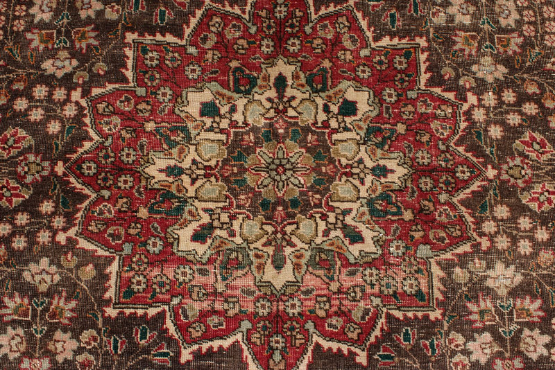 6x9 Red and Brown Anatolian Turkish Tribal Rug