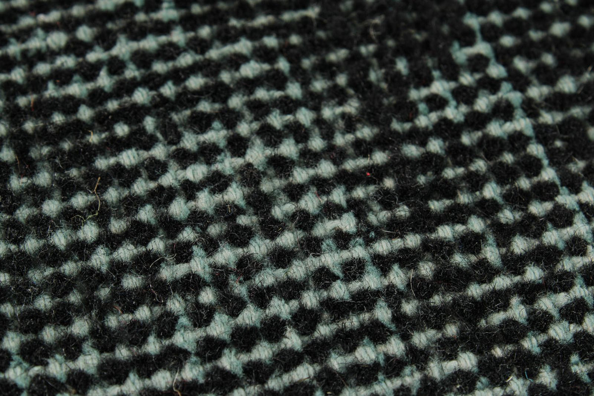 6x8 Black and Gray Turkish Overdyed Rug