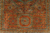 4x6 Brown and Multicolor Turkish Tribal Rug