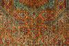 4x6 Brown and Multicolor Turkish Tribal Rug