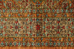 4x6 Brown and Multicolor Turkish Tribal Rug