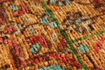 4x6 Brown and Multicolor Turkish Tribal Rug