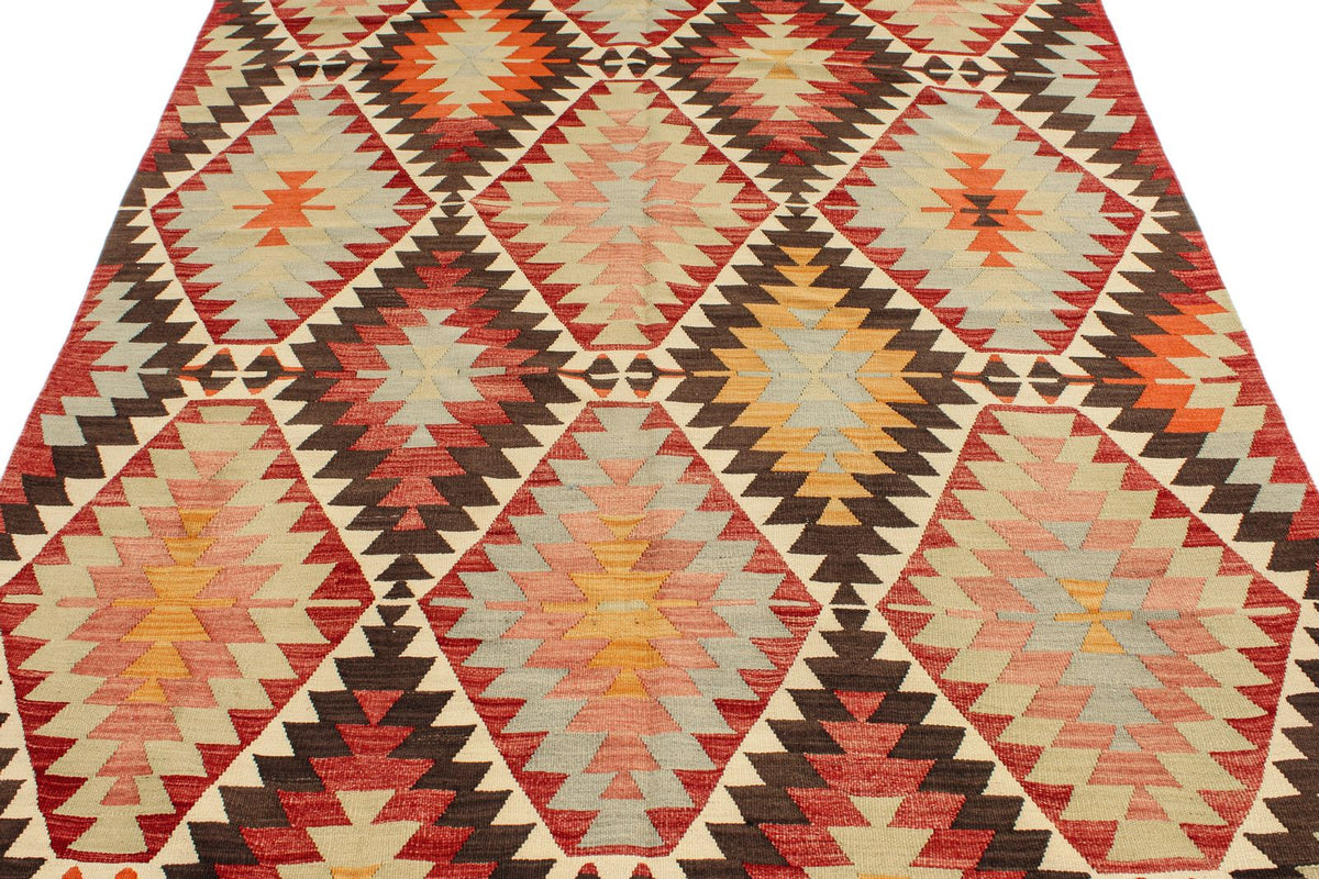 6x11 Multicolor Turkish Tribal Rug