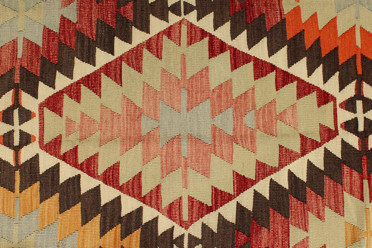 6x11 Multicolor Turkish Tribal Rug