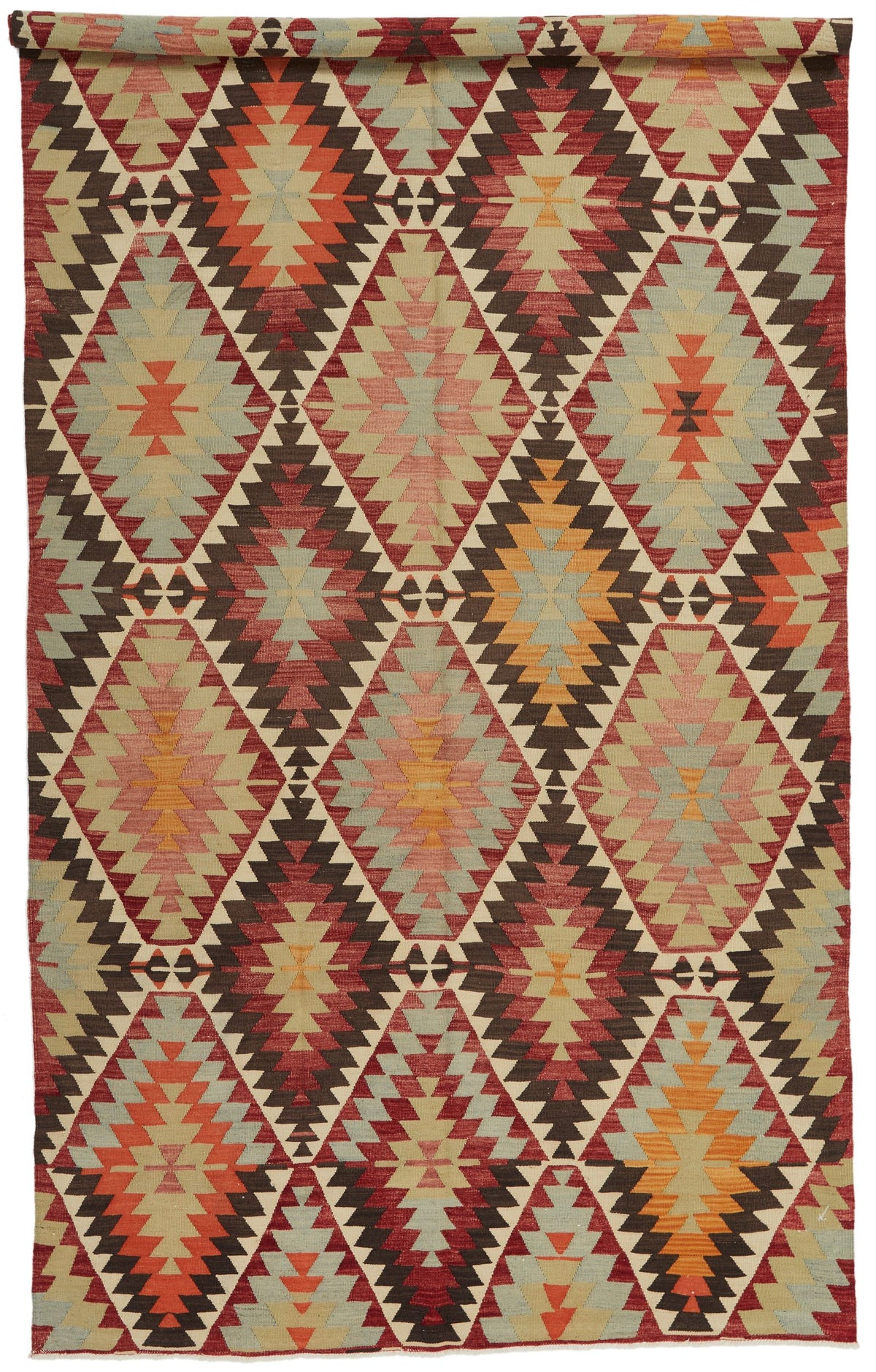 6x11 Multicolor Turkish Tribal Rug