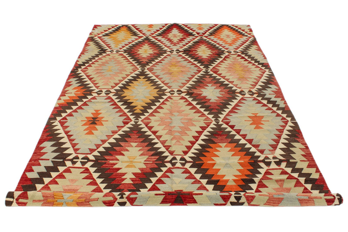 6x11 Multicolor Turkish Tribal Rug