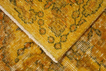 6x10 Yellow and Multicolor Turkish Overdyed Rug