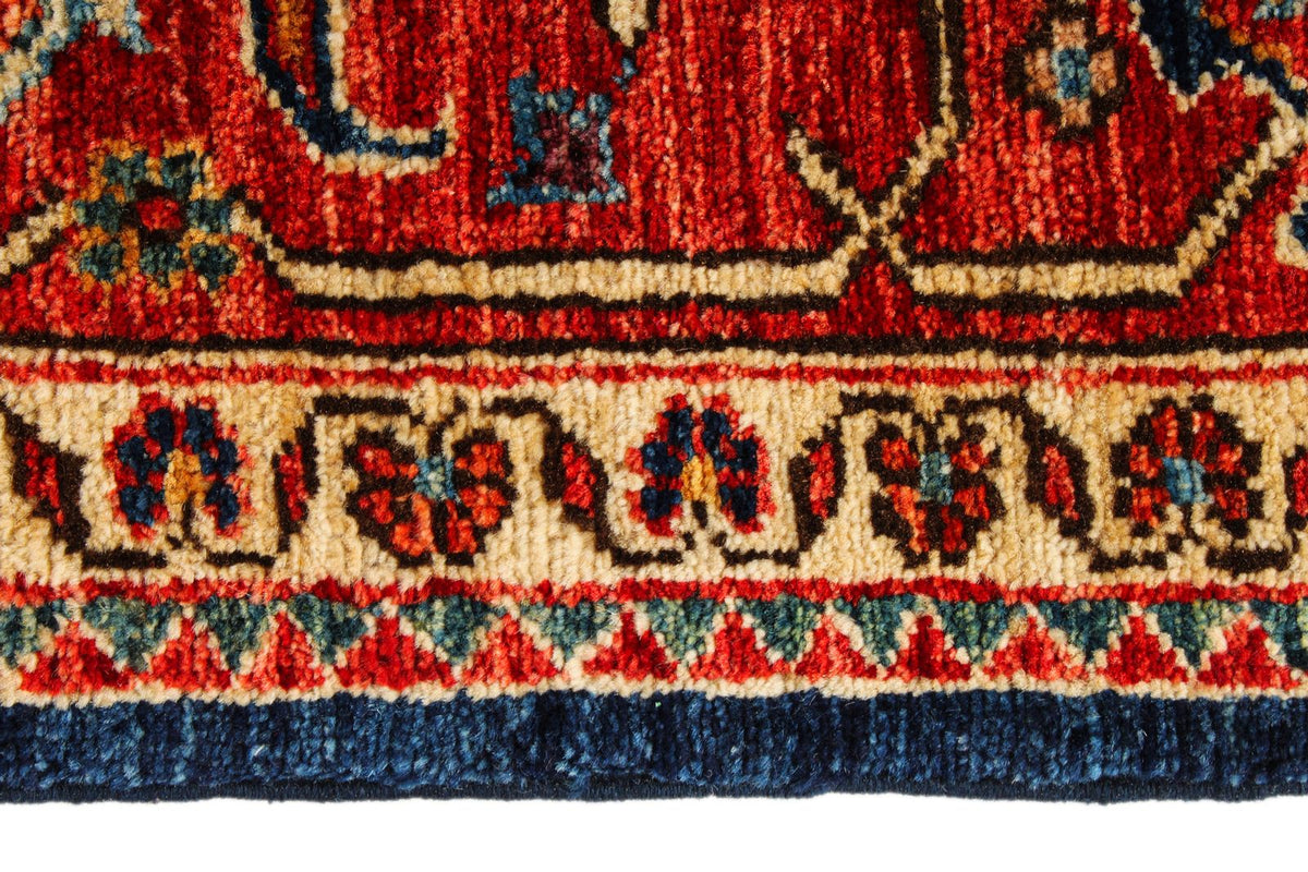 9x12 Red and Navy Anatolian Traditional Rug