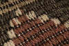 6x9 Brown and Ivory Turkish Tribal Rug