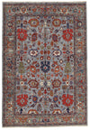 6x9 Gray and Blue Anatolian Traditional Rug