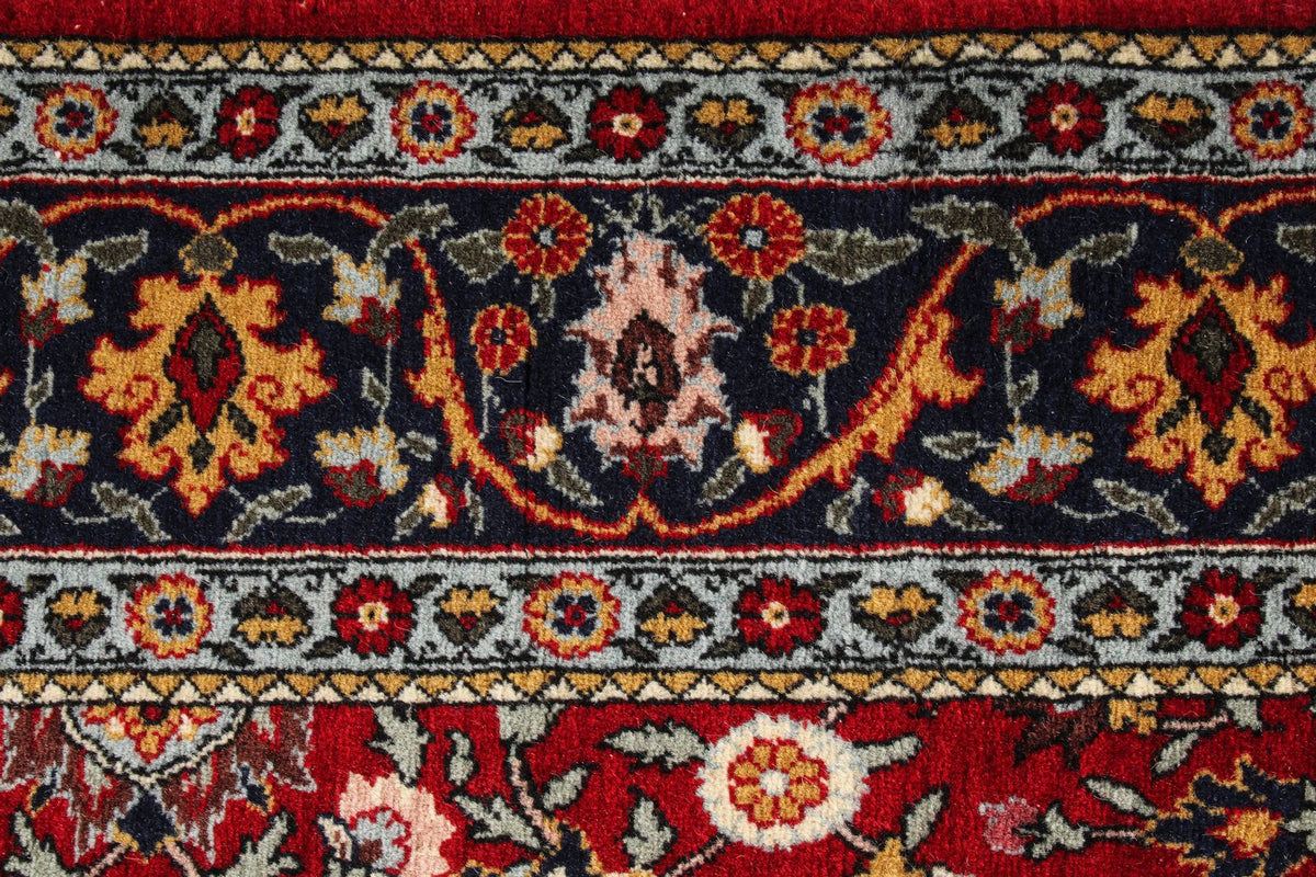 5x8 Burgundy and Navy Turkish Anatolia Rug