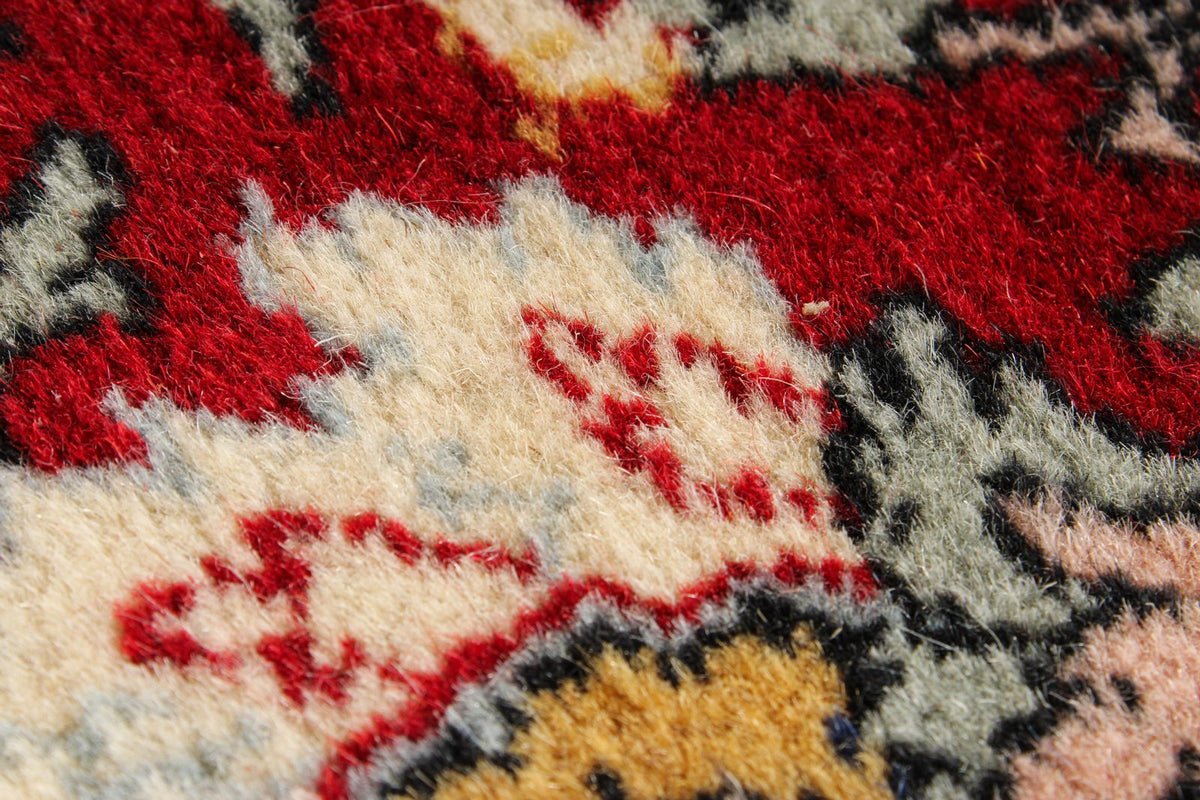 5x8 Burgundy and Navy Turkish Anatolia Rug