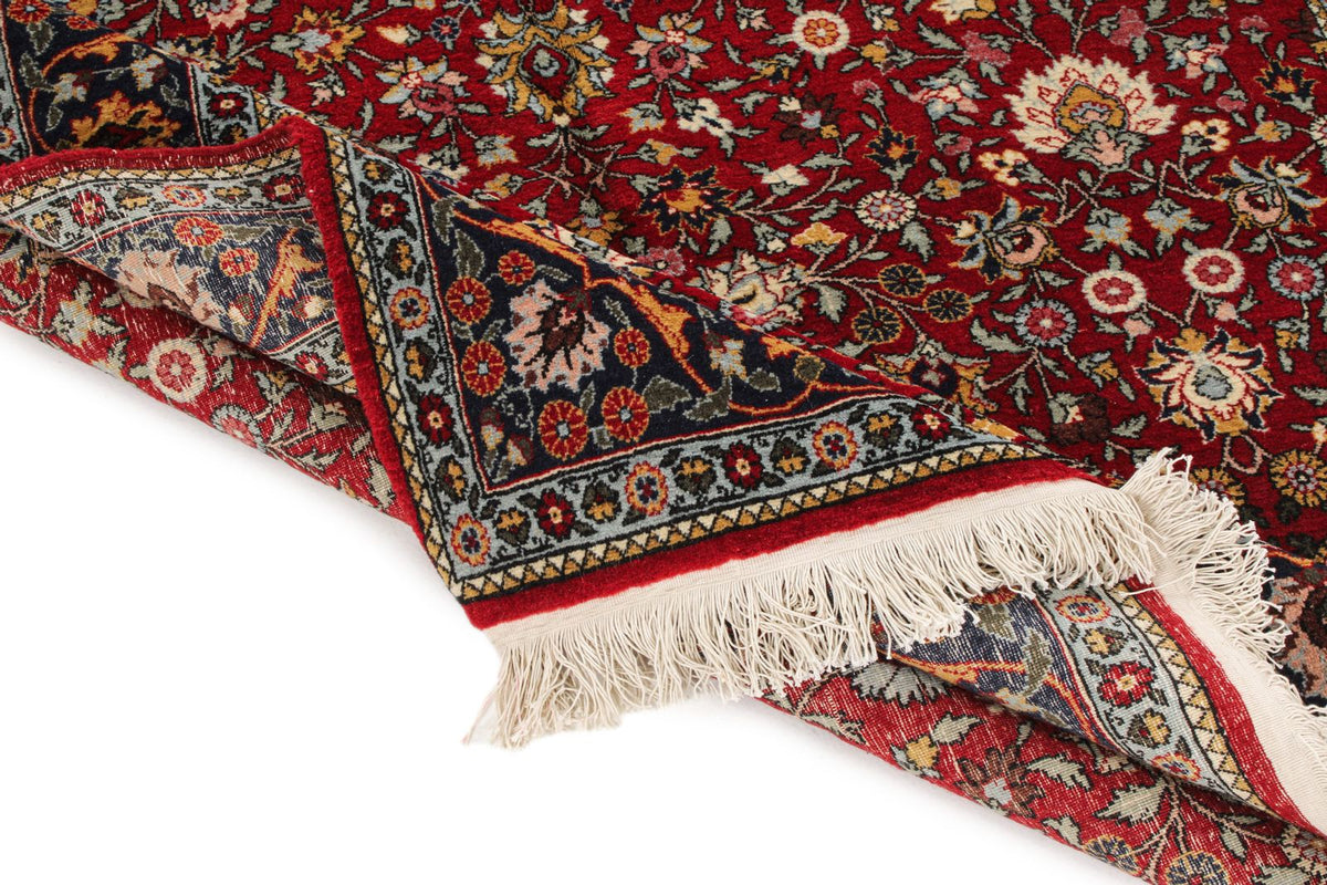 5x8 Burgundy and Navy Turkish Anatolia Rug