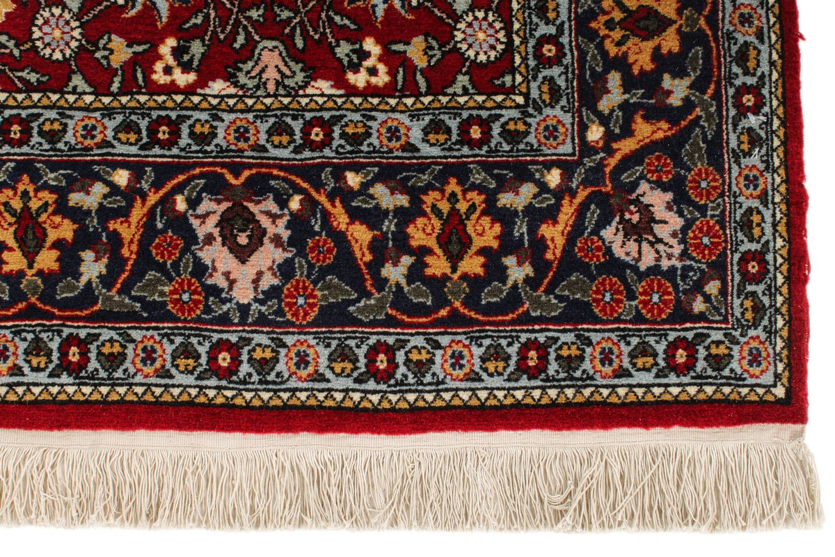 5x8 Burgundy and Navy Turkish Anatolia Rug