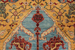8x10 Yellow and Red Anatolian Traditional Rug