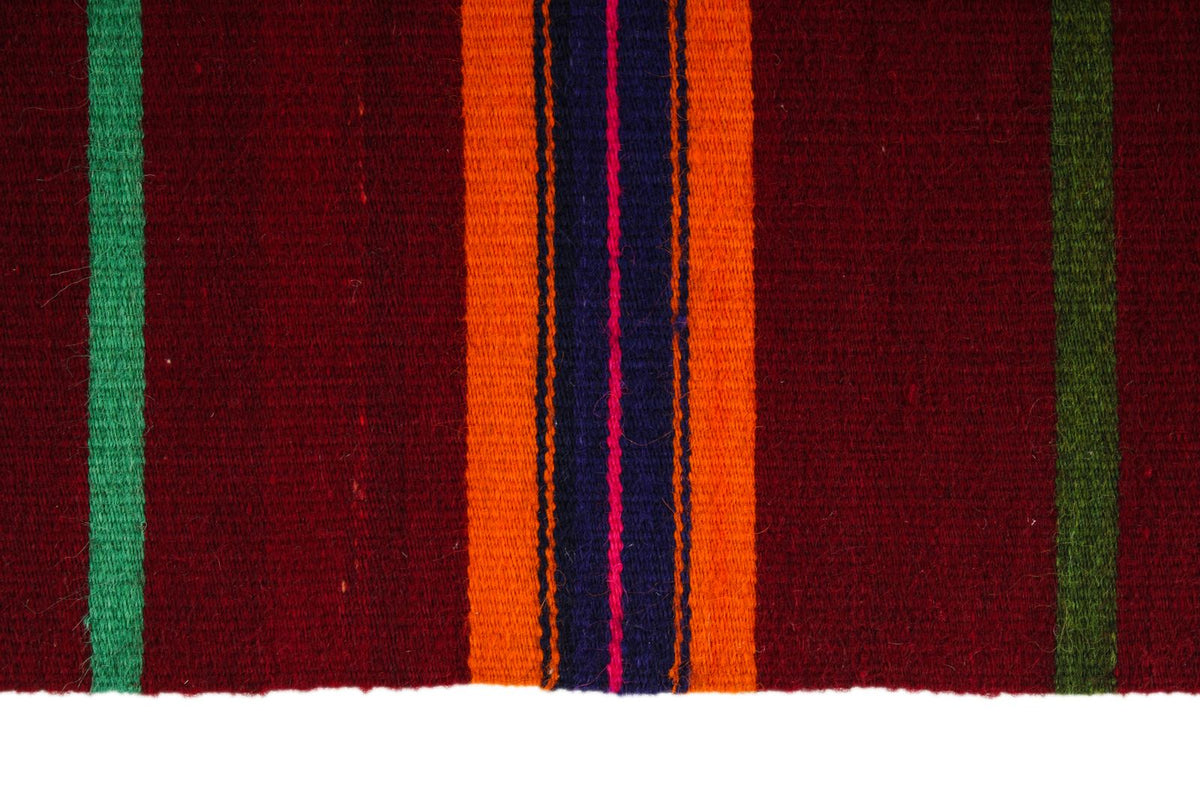 5x10 Red and Multicolor Turkish Tribal Rug