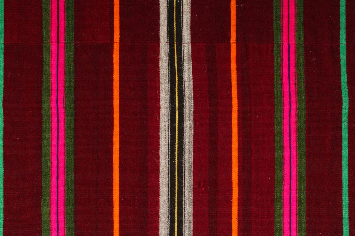 5x10 Red and Multicolor Turkish Tribal Rug