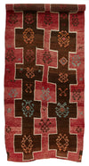 5x12 Brown and Red Anatolian Turkish Tribal Runner