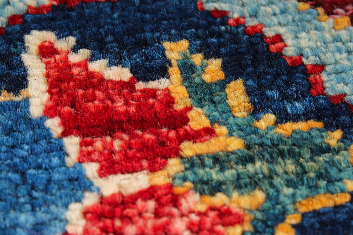 9x12 Navy and Red Traditional Rug