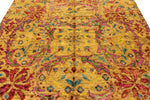 8x10 Mustard and Multicolor Anatolian Traditional Rug