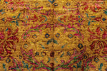 8x10 Mustard and Multicolor Anatolian Traditional Rug