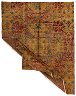 8x10 Mustard and Multicolor Anatolian Traditional Rug