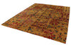 8x10 Mustard and Multicolor Anatolian Traditional Rug