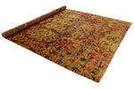 8x10 Mustard and Multicolor Anatolian Traditional Rug