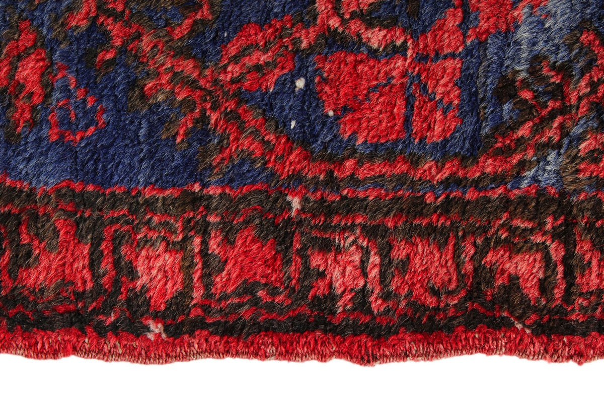5x10 Rust and Navy Anatolian Turkish Tribal Runner