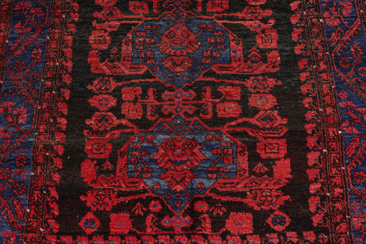 5x10 Rust and Navy Anatolian Turkish Tribal Runner