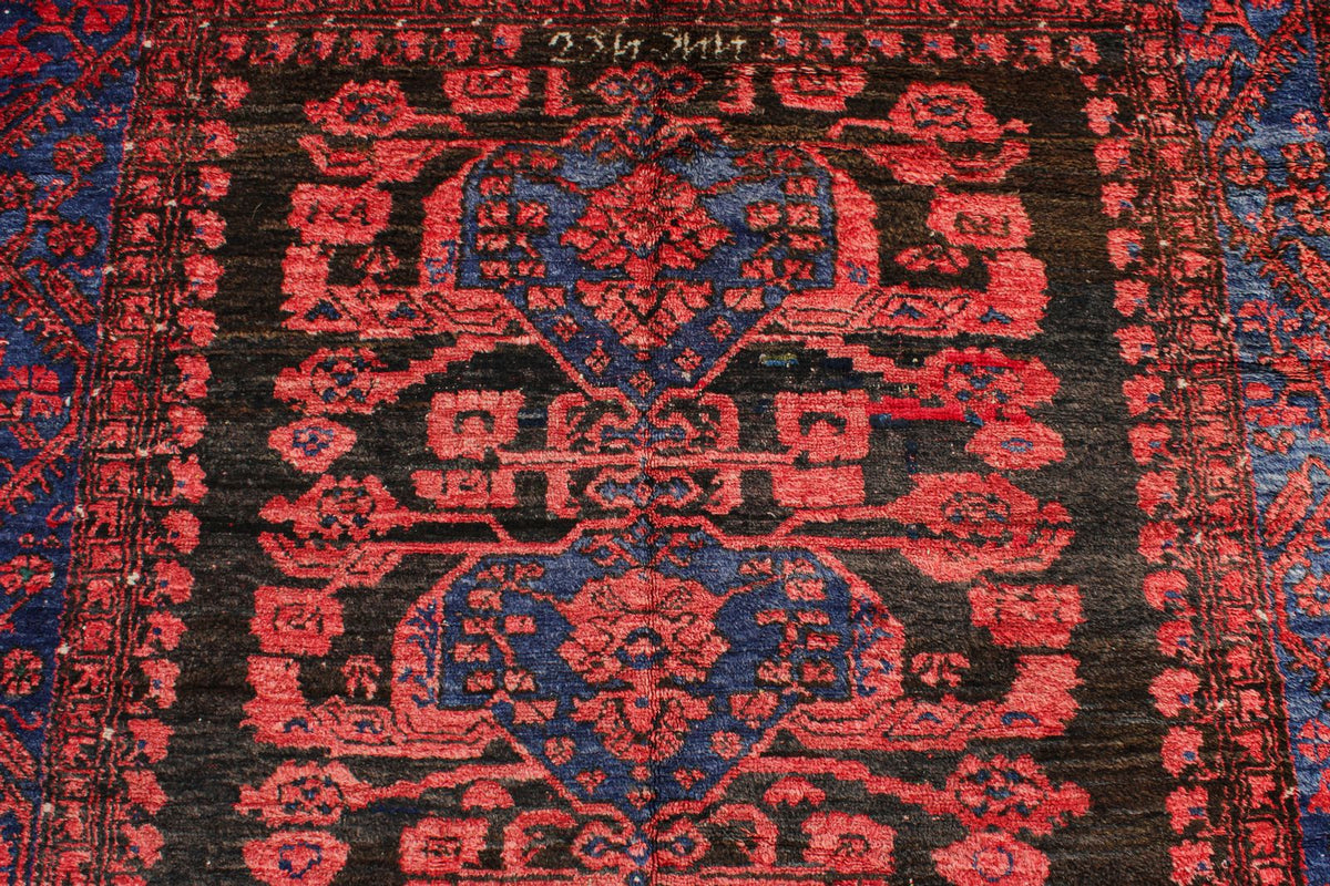 5x10 Rust and Navy Anatolian Turkish Tribal Runner