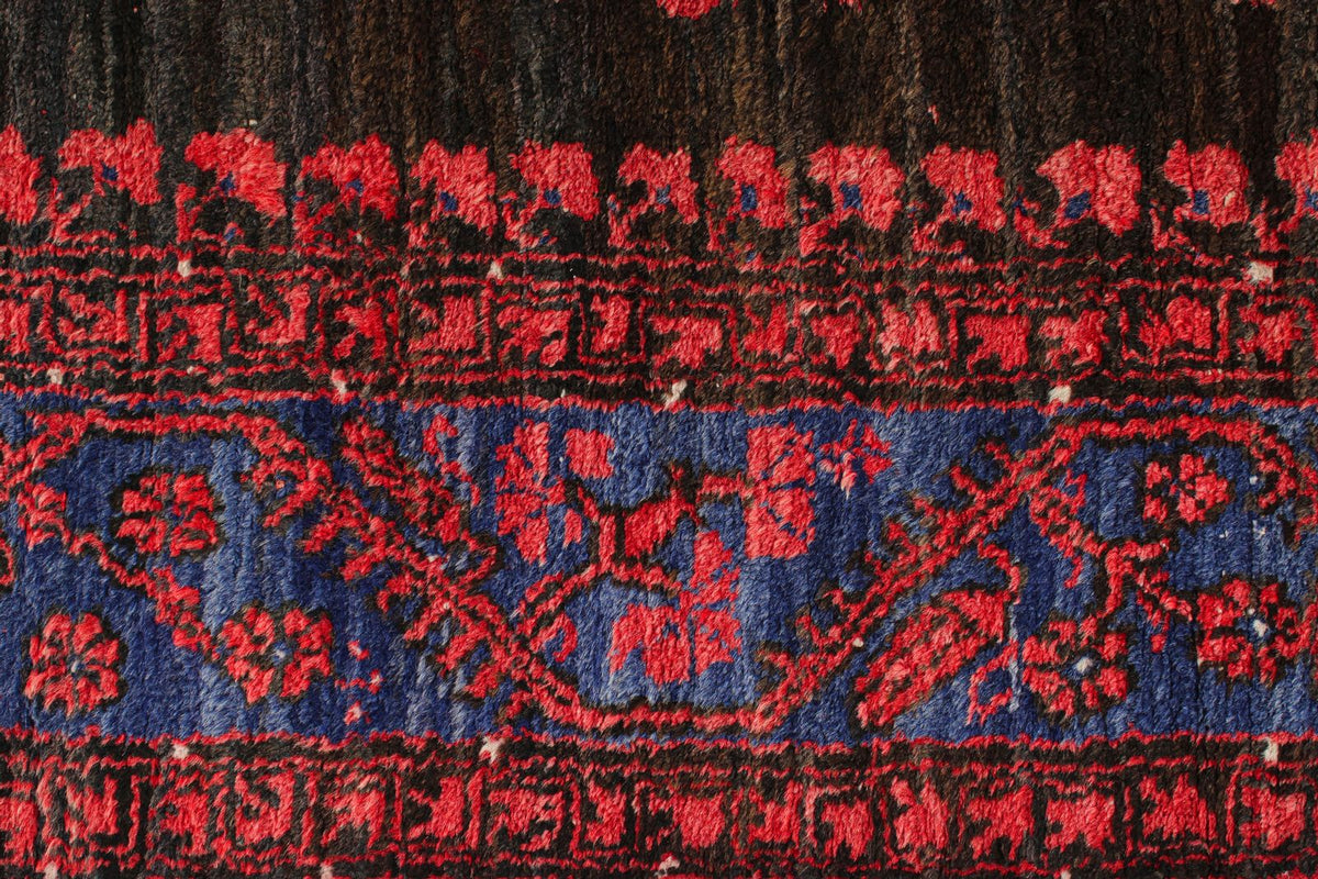 5x10 Rust and Navy Anatolian Turkish Tribal Runner