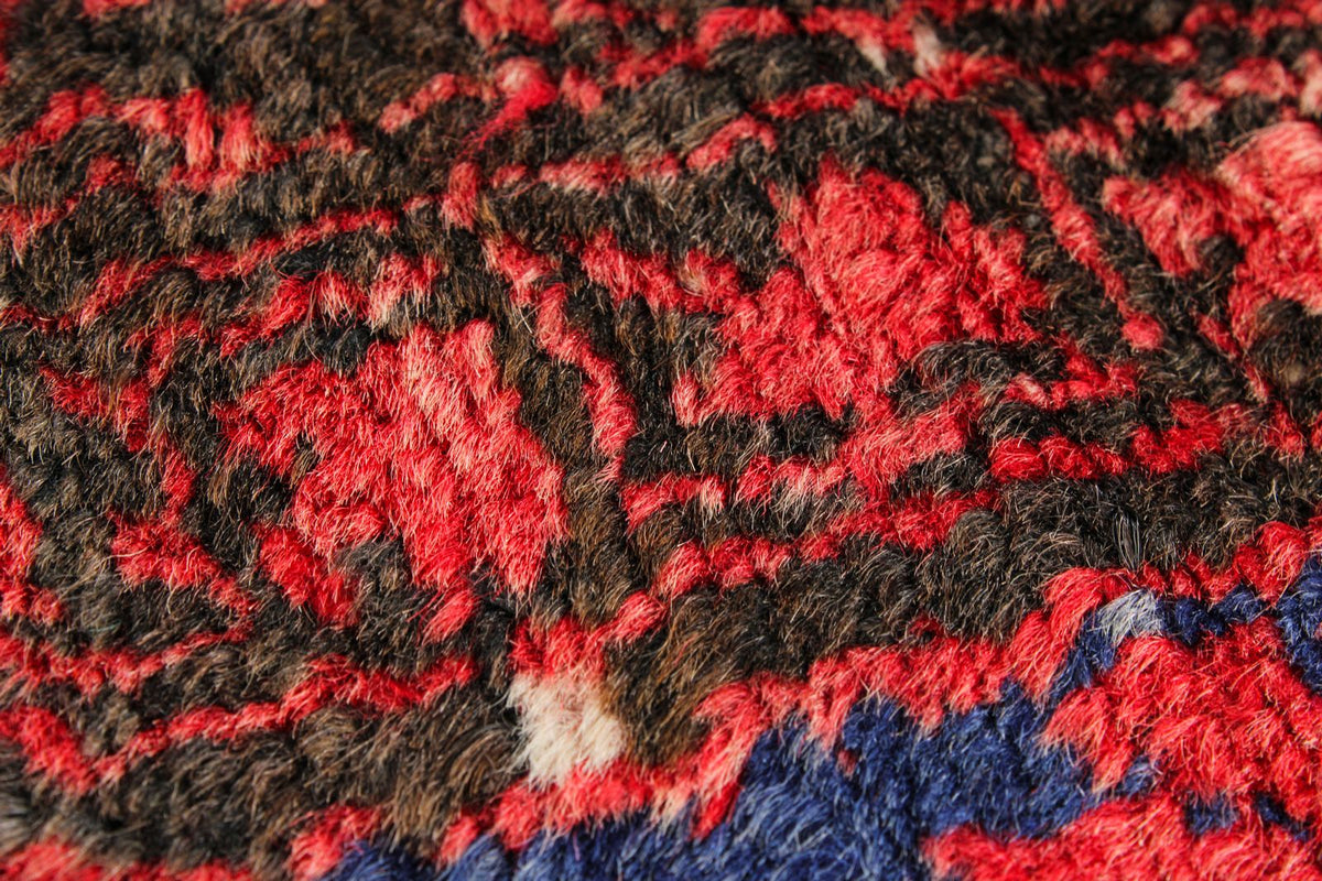5x10 Rust and Navy Anatolian Turkish Tribal Runner