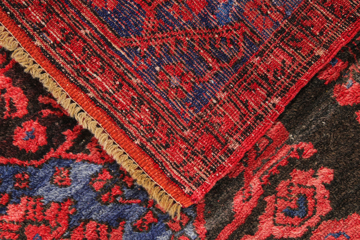5x10 Rust and Navy Anatolian Turkish Tribal Runner