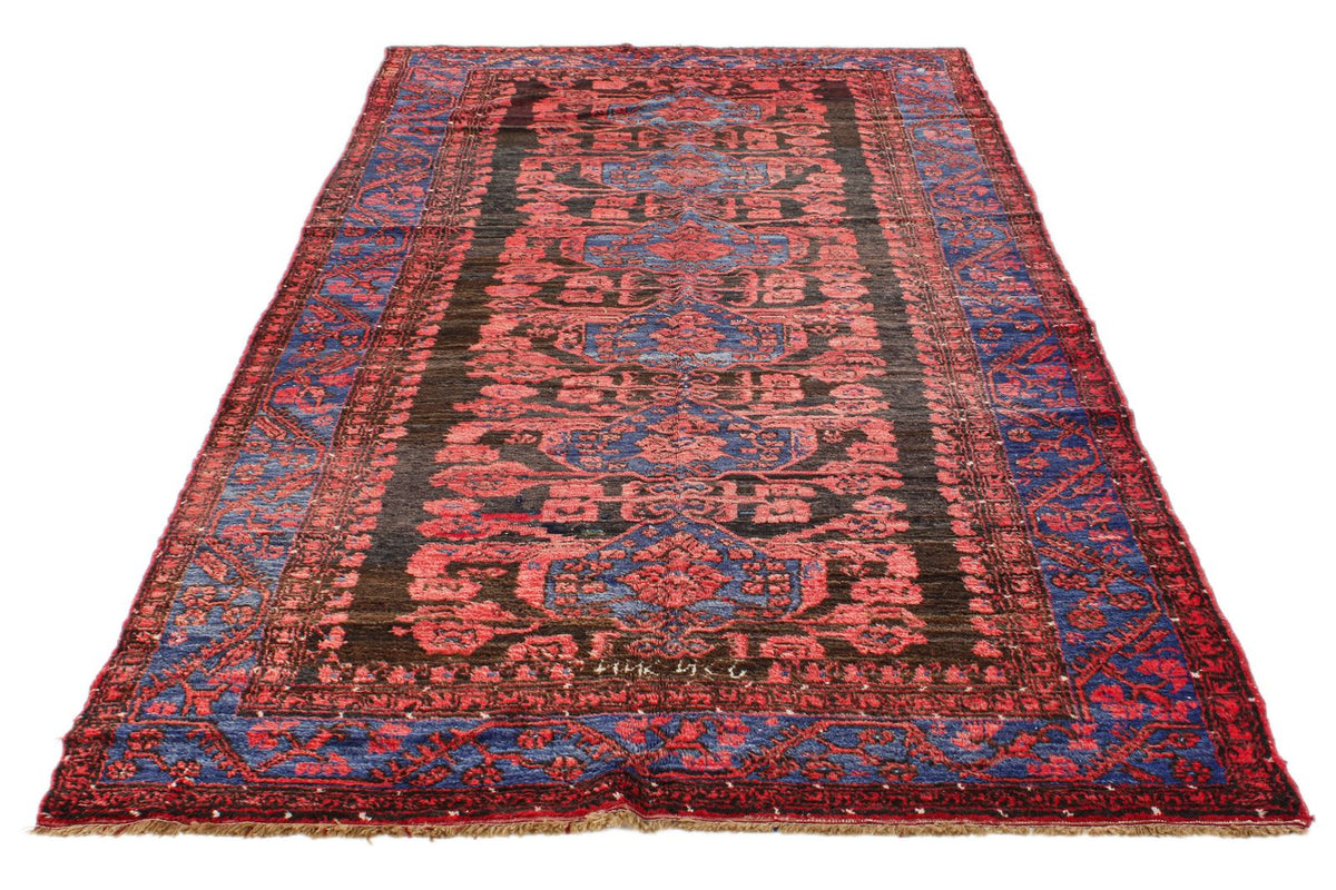 5x10 Rust and Navy Anatolian Turkish Tribal Runner