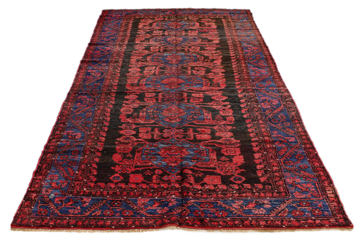 5x10 Rust and Navy Anatolian Turkish Tribal Runner