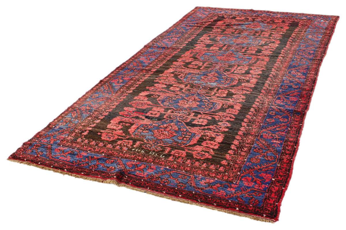 5x10 Rust and Navy Anatolian Turkish Tribal Runner