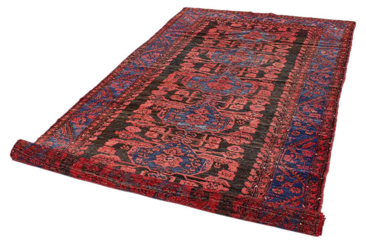5x10 Rust and Navy Anatolian Turkish Tribal Runner