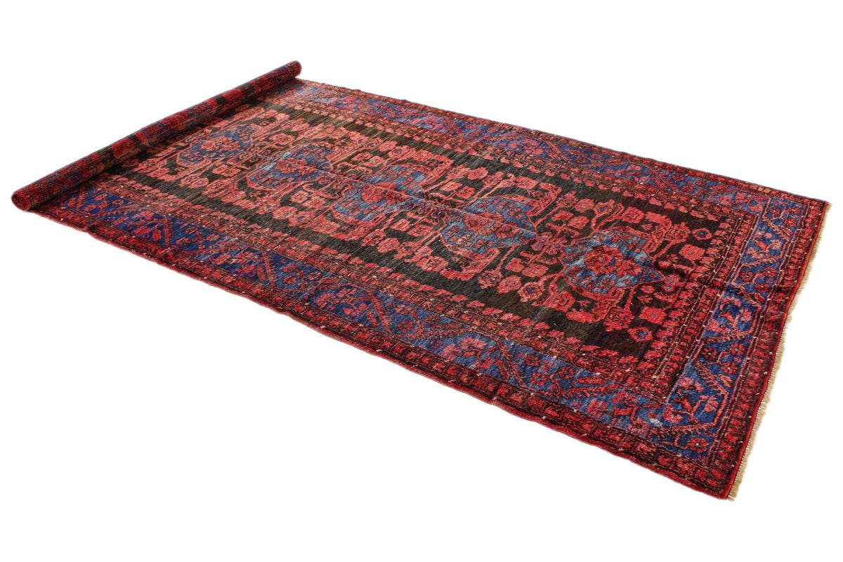 5x10 Rust and Navy Anatolian Turkish Tribal Runner