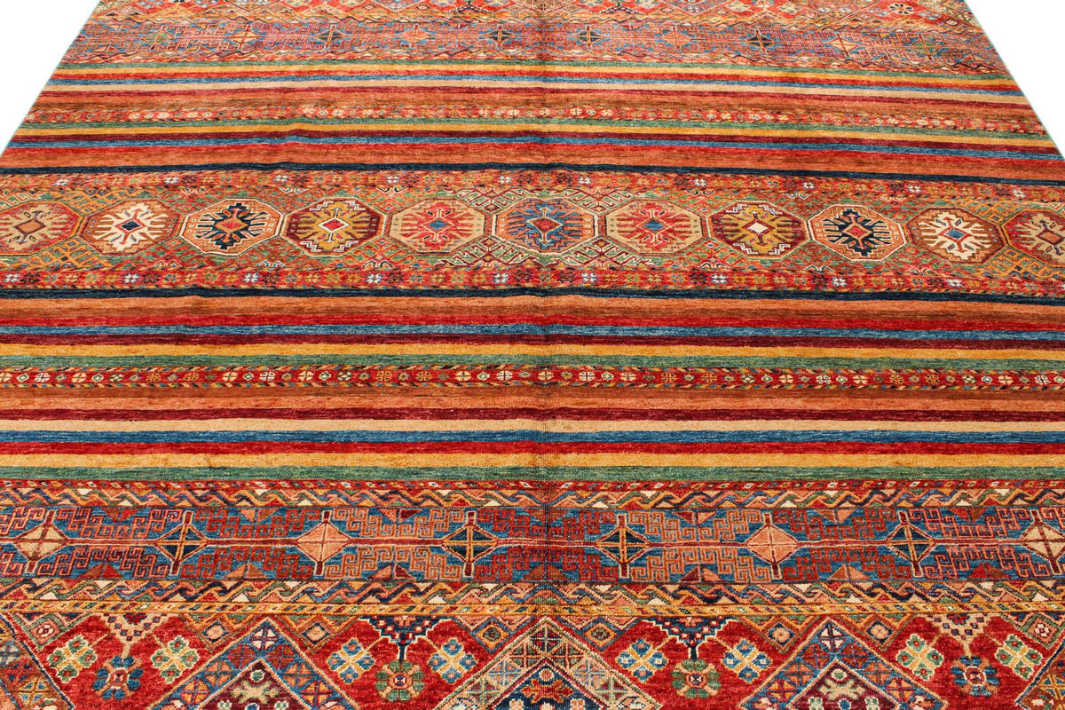 8x10 Multicolor Tribal Rug