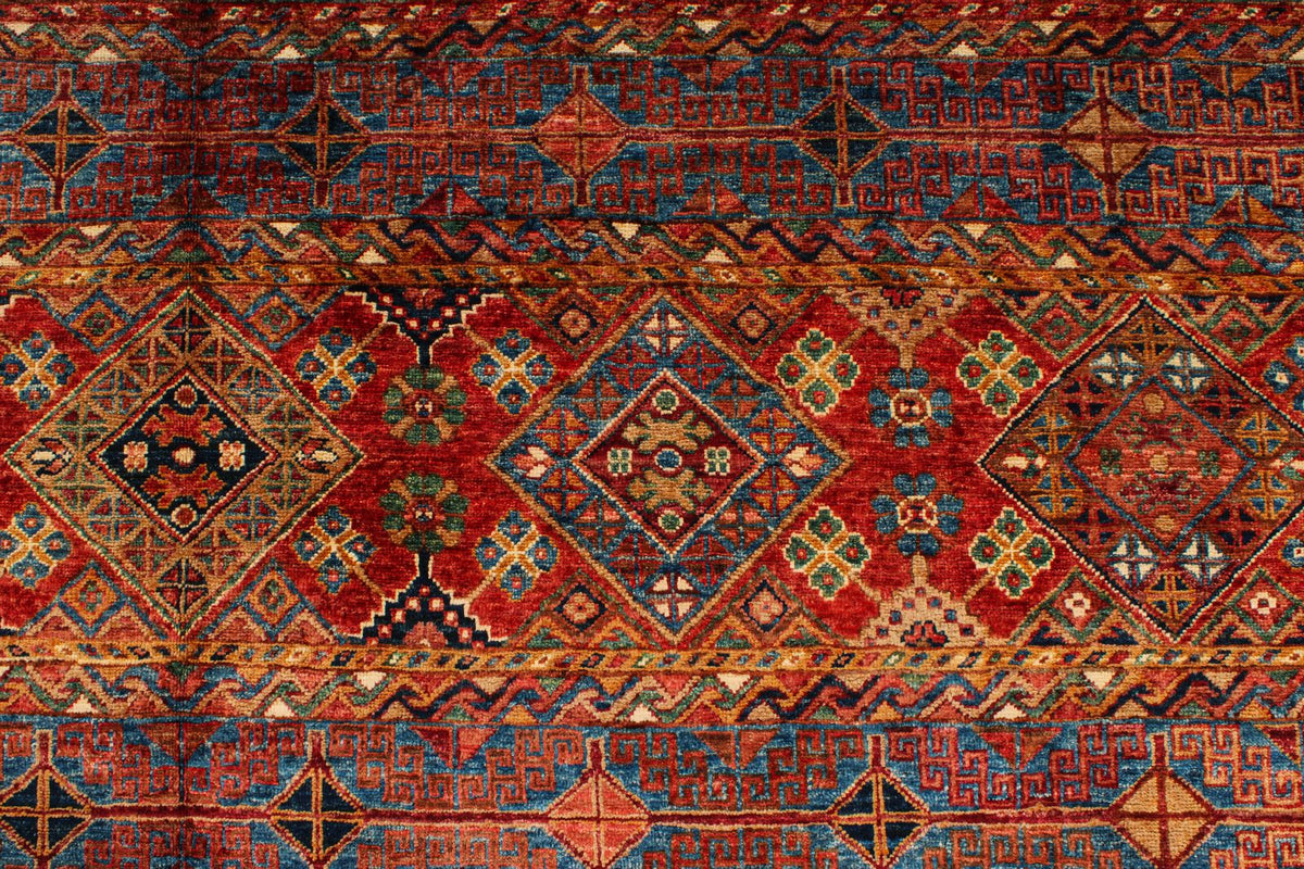8x10 Multicolor Tribal Rug