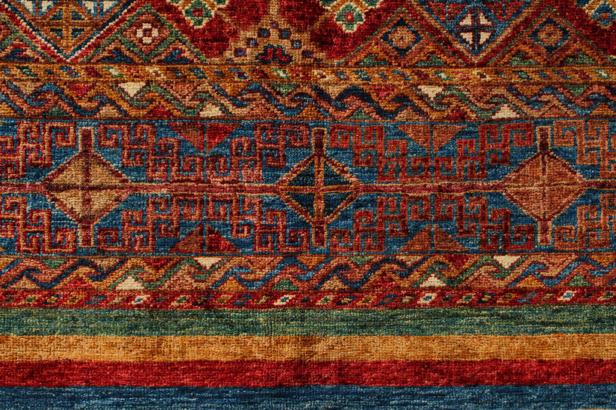 8x10 Multicolor Tribal Rug