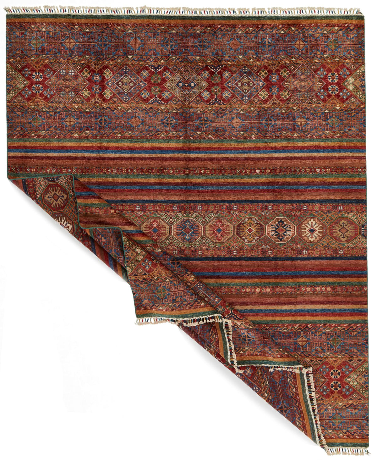 8x10 Multicolor Tribal Rug