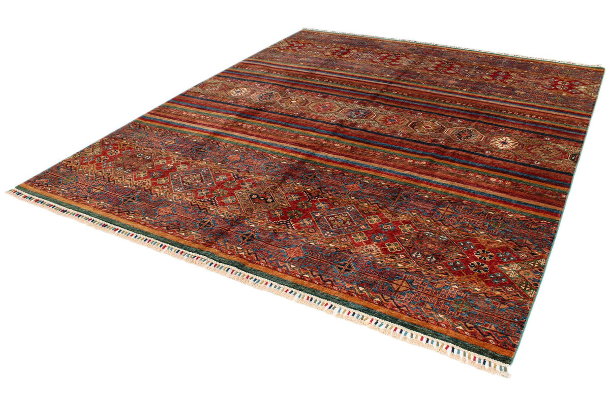 8x10 Multicolor Tribal Rug