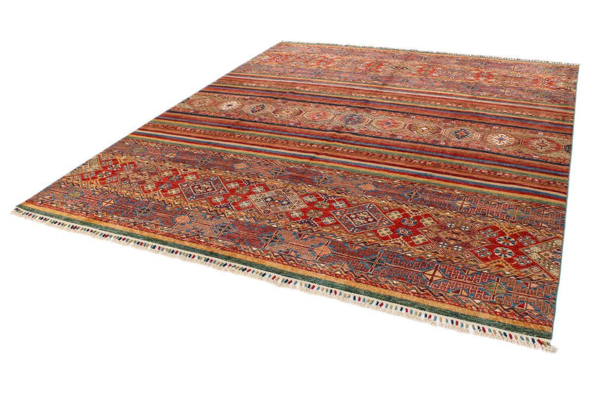 8x10 Multicolor Tribal Rug