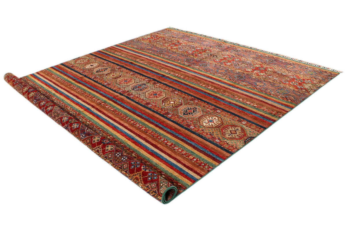 8x10 Multicolor Tribal Rug