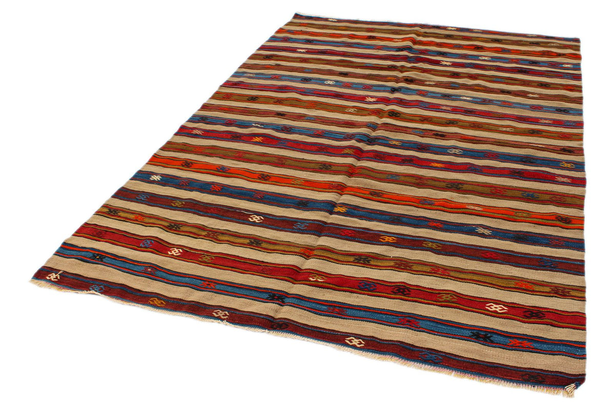 6x8 Multicolor Turkish Tribal Rug