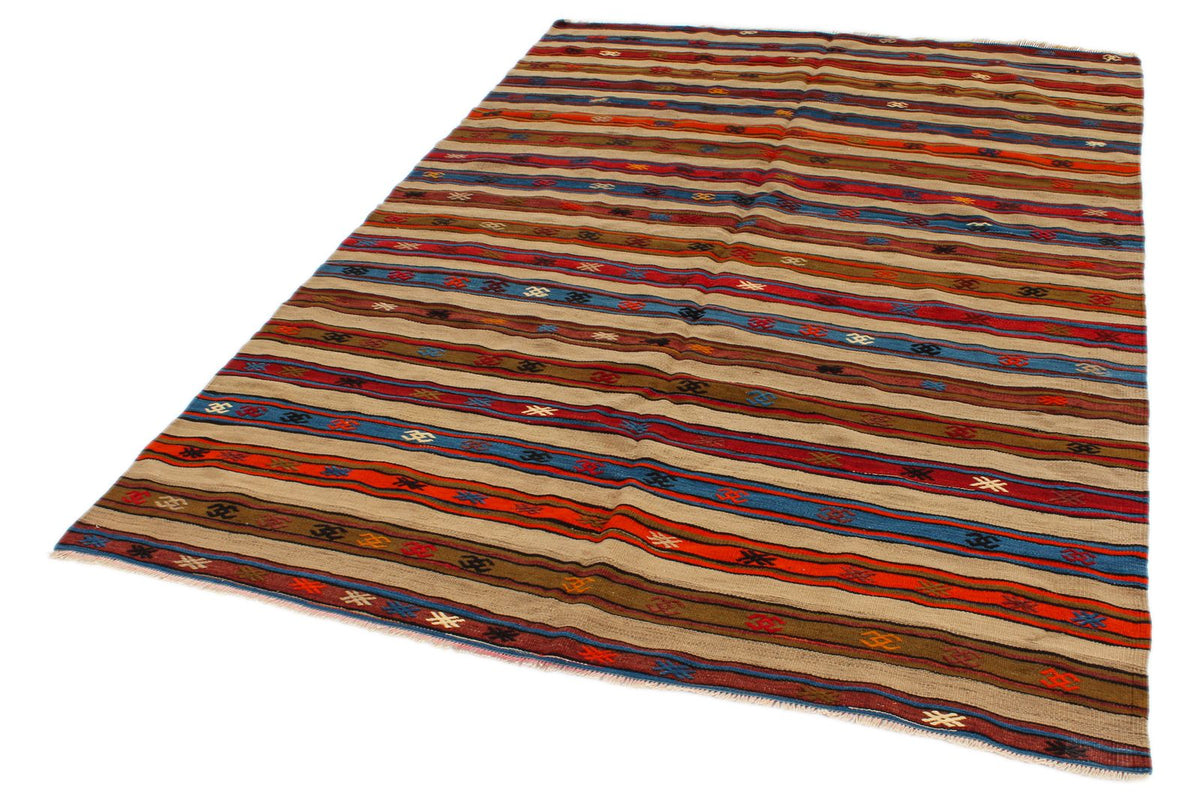 6x8 Multicolor Turkish Tribal Rug
