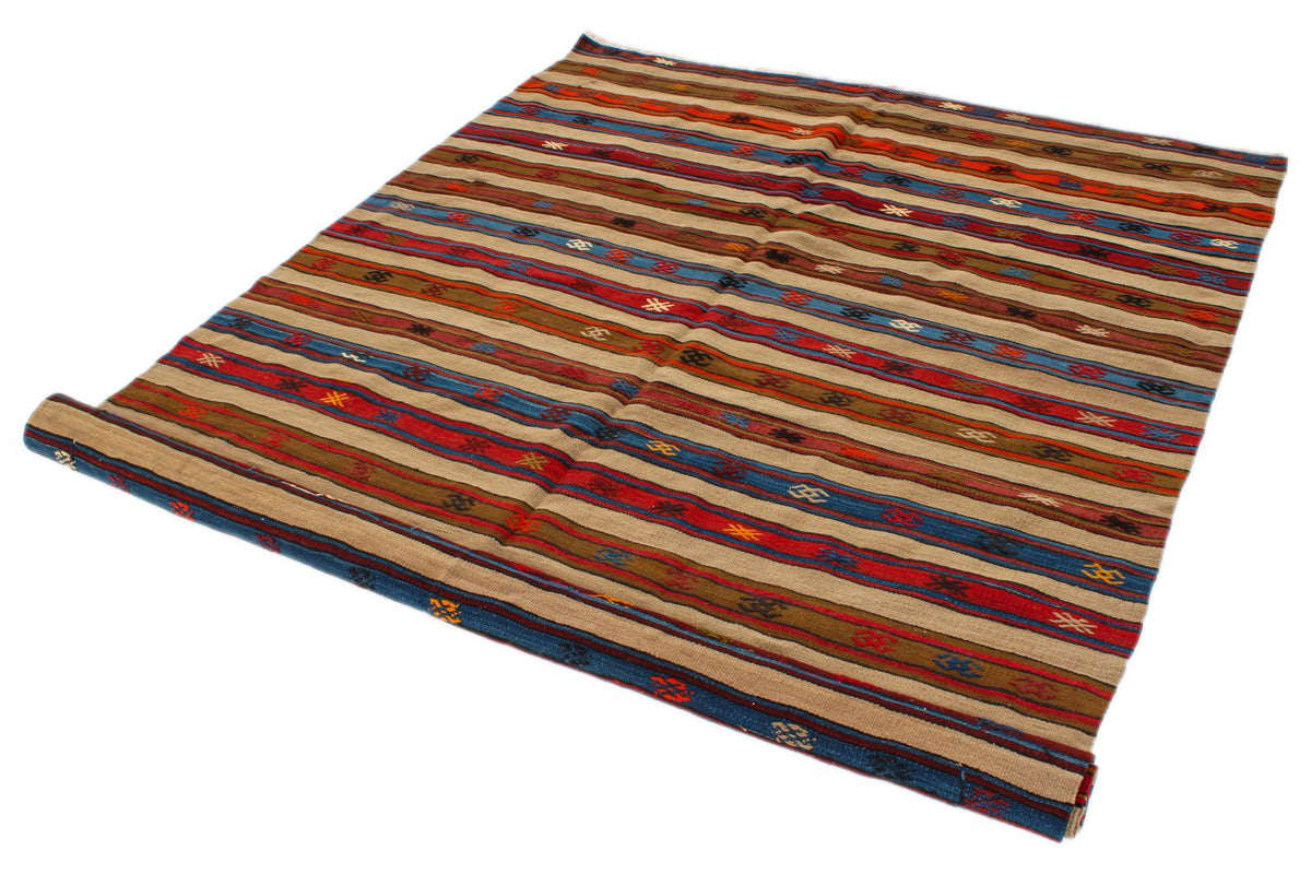 6x8 Multicolor Turkish Tribal Rug